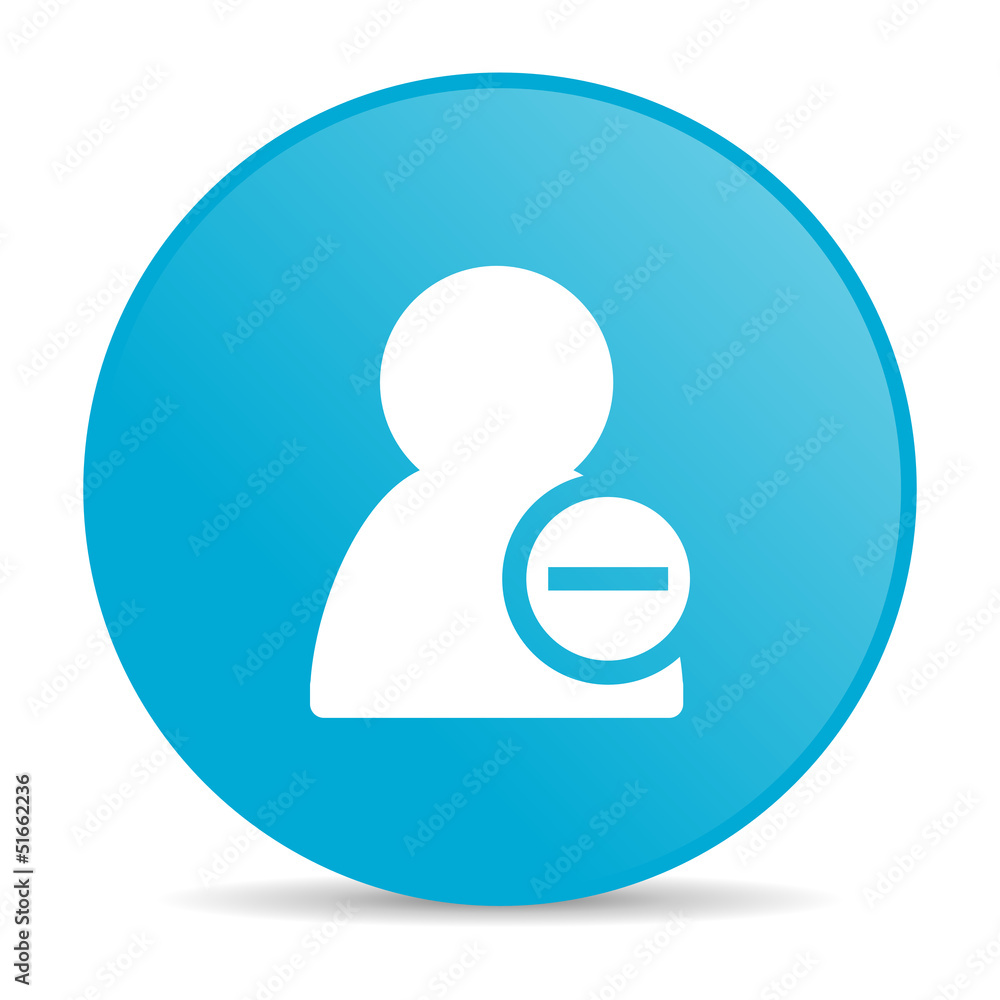 remove contact blue circle web glossy icon remove contact blue circle web glossy icon