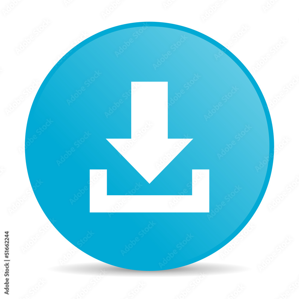 download blue circle web glossy icon download blue circle web glossy icon