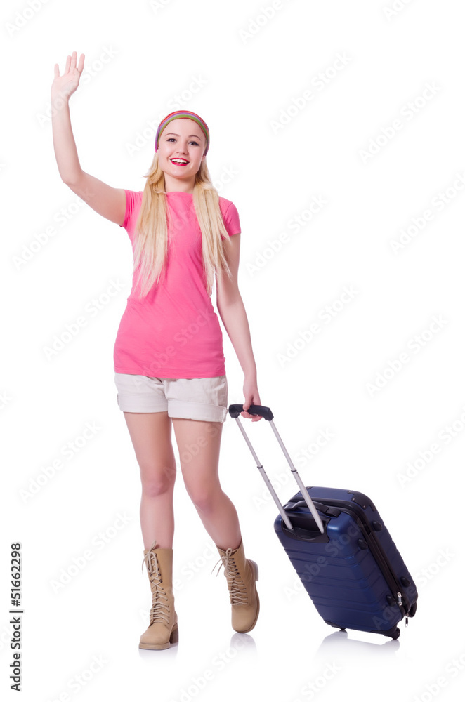 Woman preparing for summer vacation Woman preparing for summer vacation