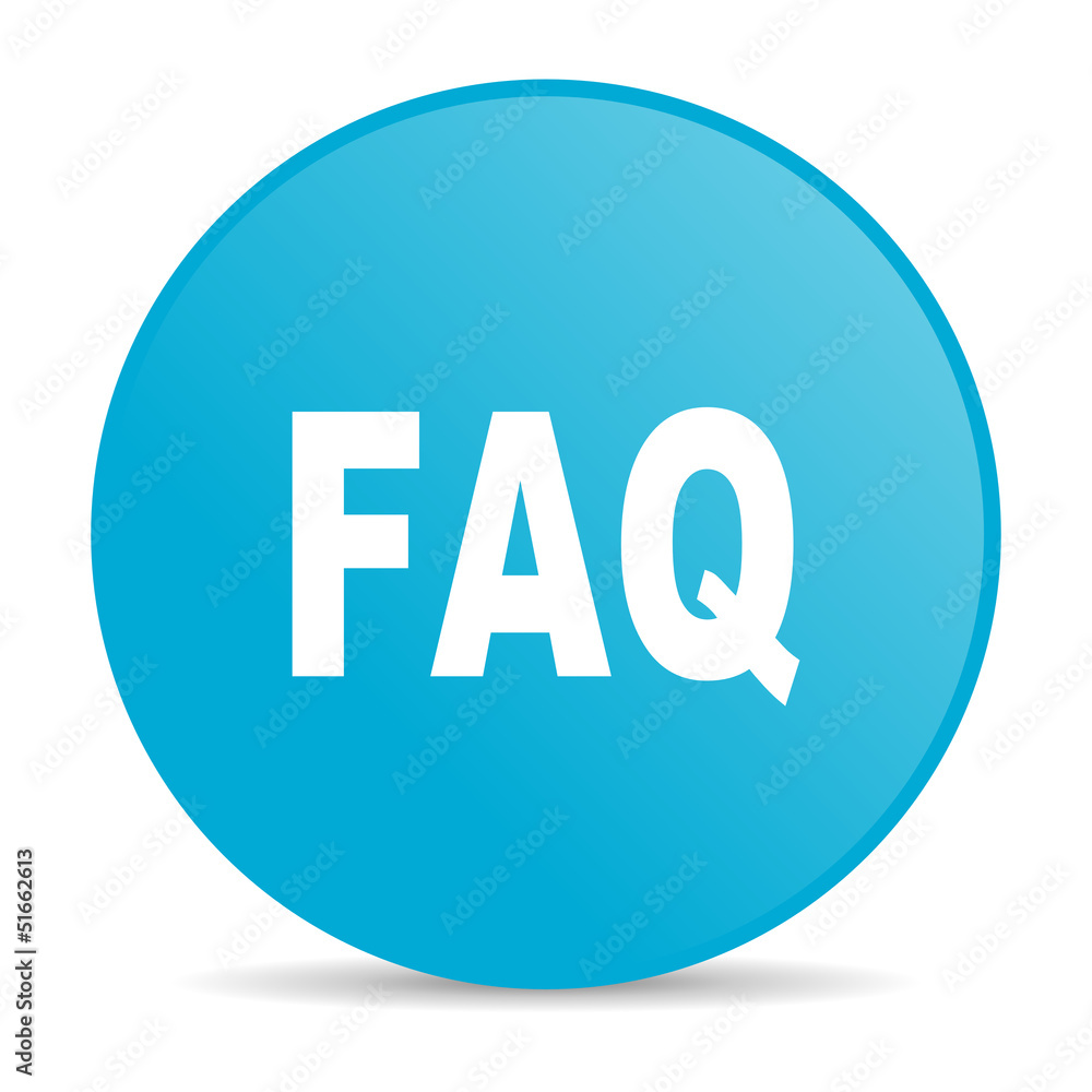 faq blue circle web glossy icon faq blue circle web glossy icon
