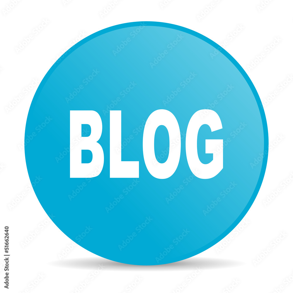 blog blue circle web glossy icon blog blue circle web glossy icon