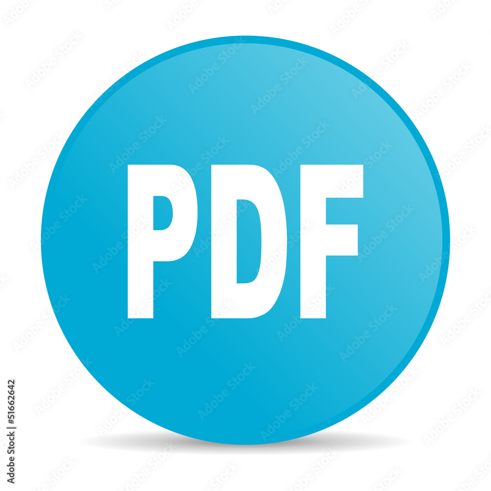 pdf blue circle web glossy icon pdf blue circle web glossy icon