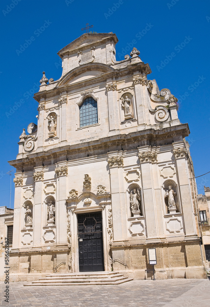 Church of the Alcantarines. Lecce. Puglia. Italy.