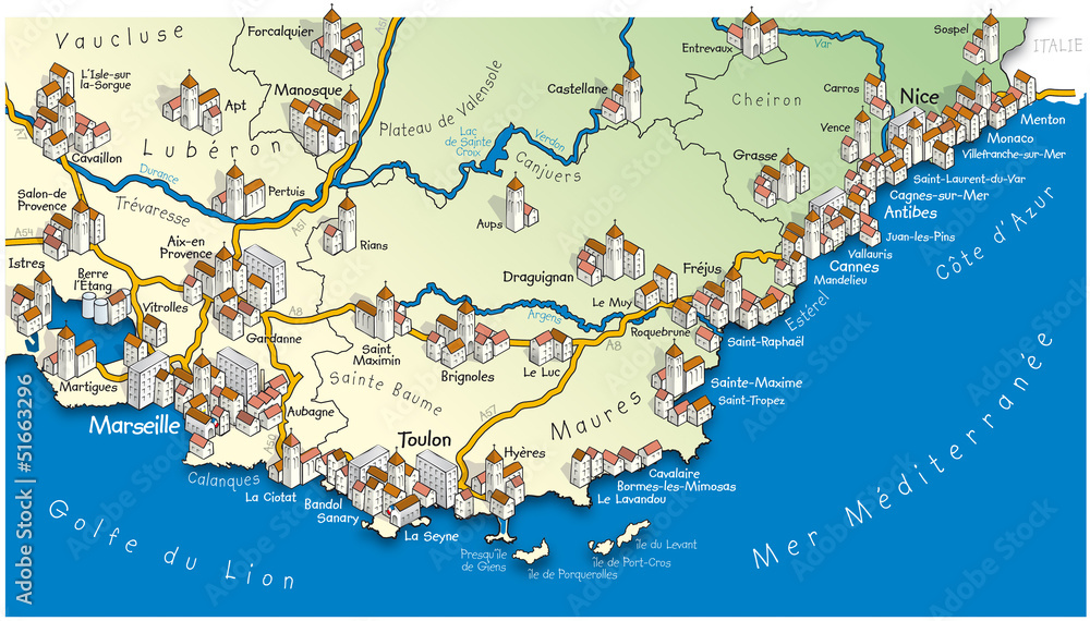 Obraz premium MÉDITERRANÉE - NICE-MARSEILLE