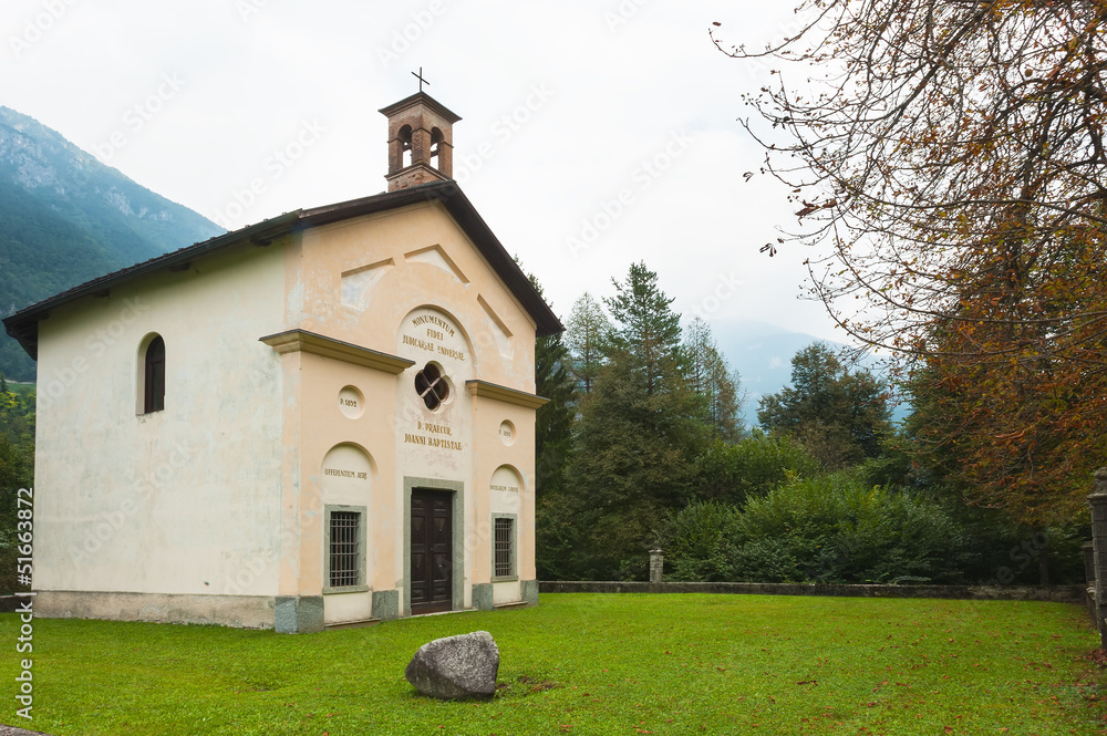 Naklejka premium St. John's Church in Saone, Trento
