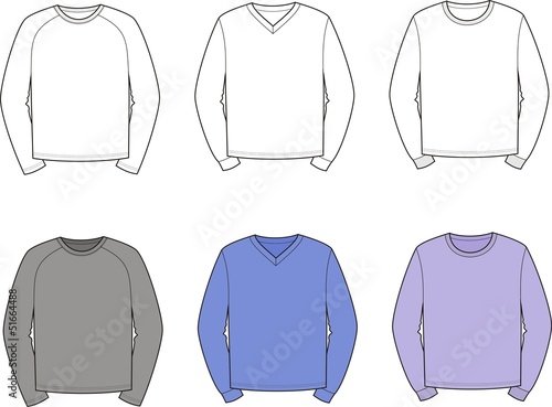 Vector illustration of men's jumpers