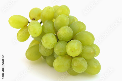bunch of grapes on a white background