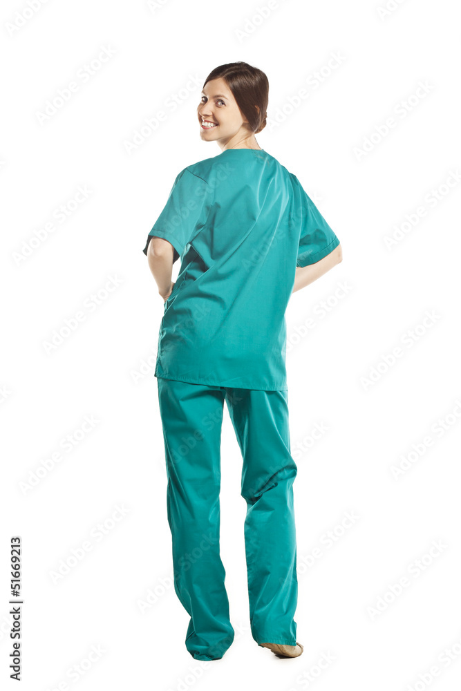 Medical doctor woman isolated on white background Medical doctor woman isolated on white background