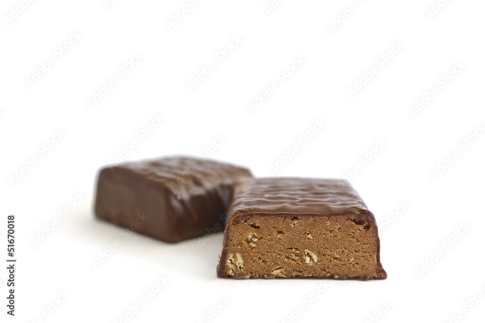 Protein Bar Cut in Half Protein Bar Cut in Half