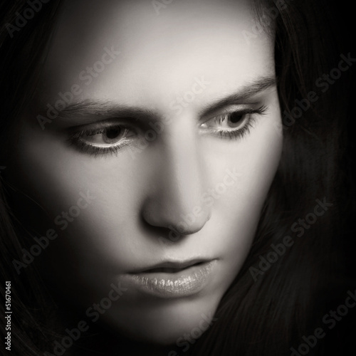 Conserned Woman Portrait