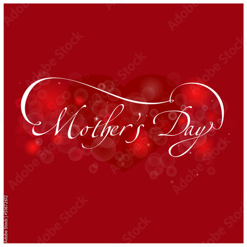 Mother's Day Red Heart