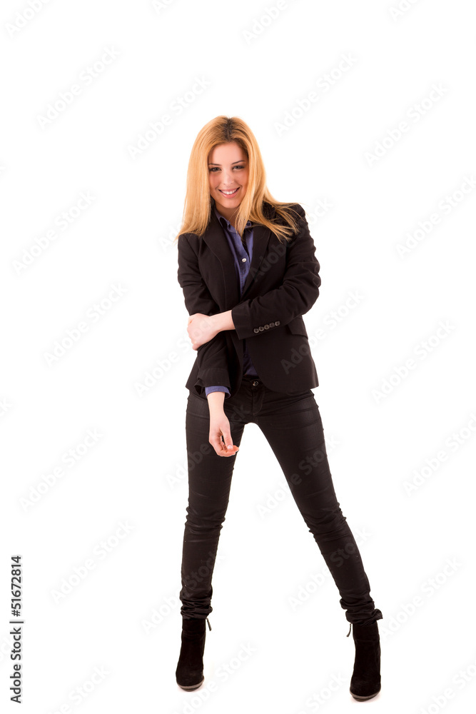 Fototapeta premium Beautiful blond woman posing