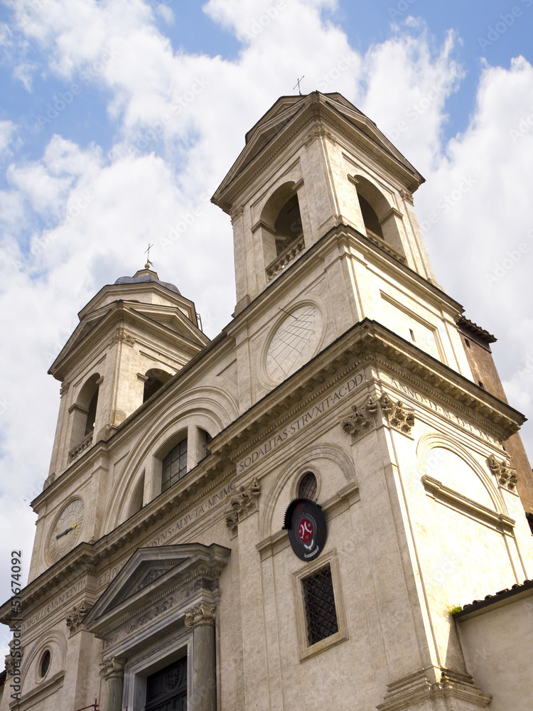Trinita dei Monte Church inRome Italy