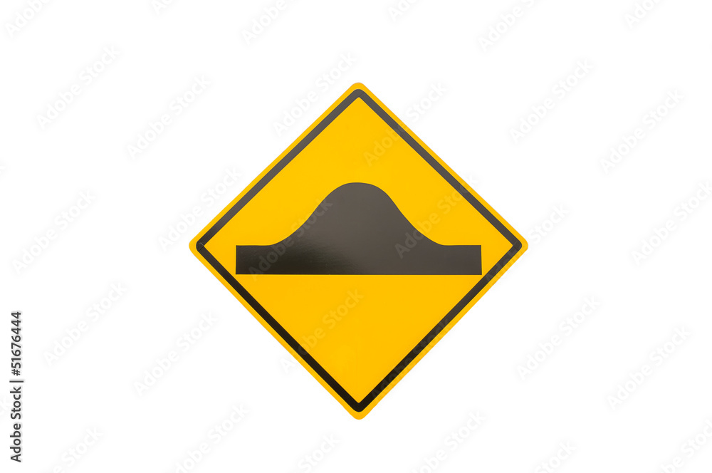road warning sign with surface Jump street. road warning sign with surface Jump street.