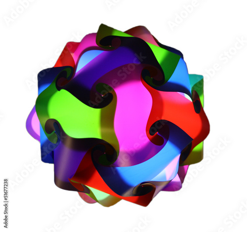 Colorful ball isolated on white background