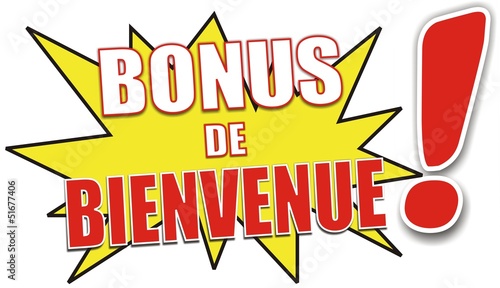 étiquette bonus de bienvenue
