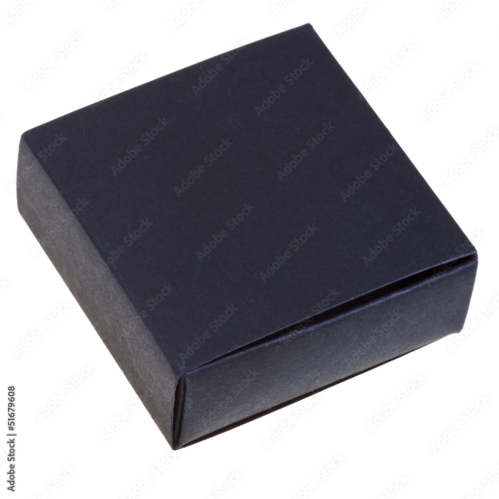 closed black gift box