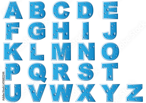 Alphabet-Gouttes