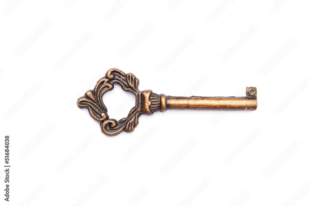 Keys on a white background Keys on a white background
