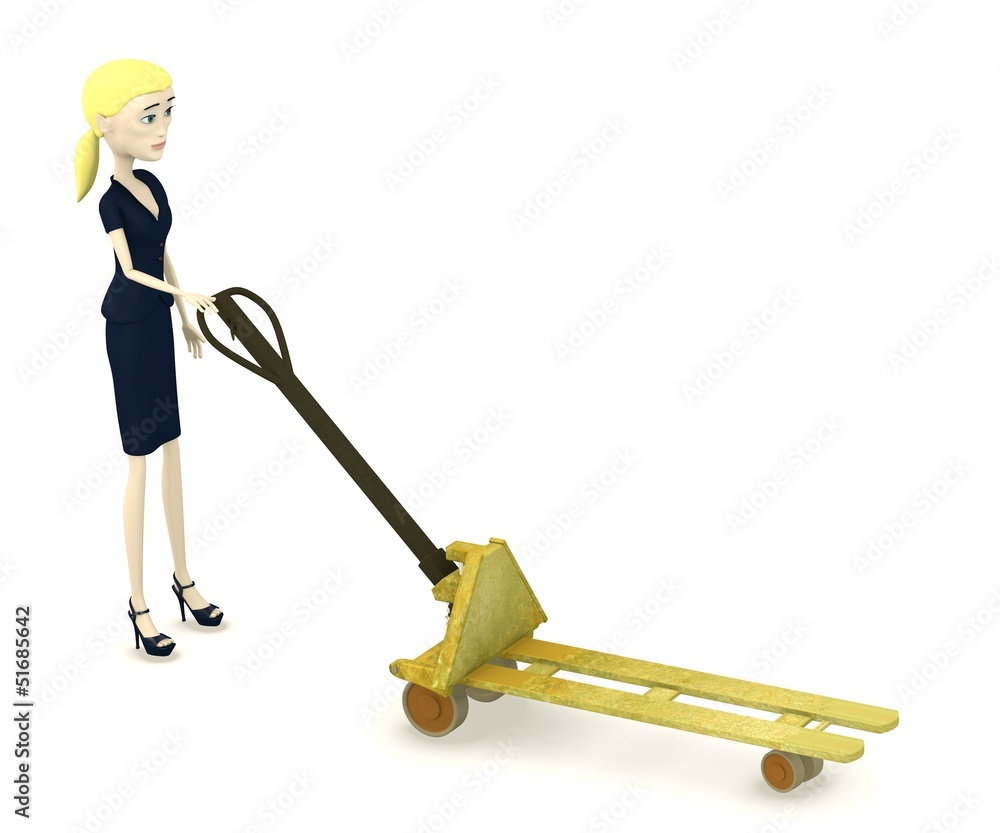 3d render of cartoon character with mover 3d render of cartoon character with mover