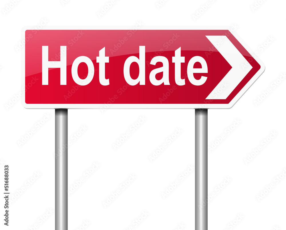 Hot date concept. Hot date concept.