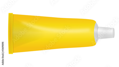Herstellerneutrale Sonnencremetube, Vektor und freigestellt