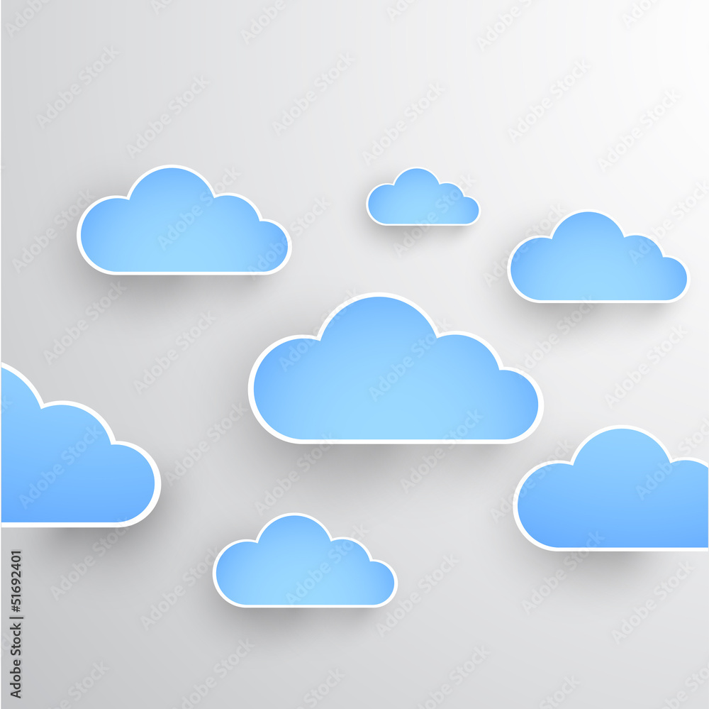 Cloud theme vector background. Eps 10
