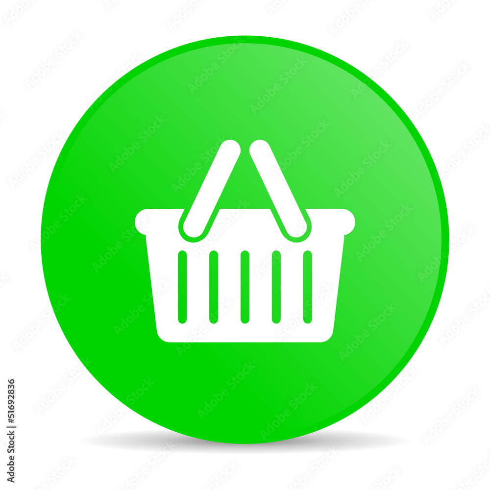 shopping cart green circle web glossy icon shopping cart green circle web glossy icon