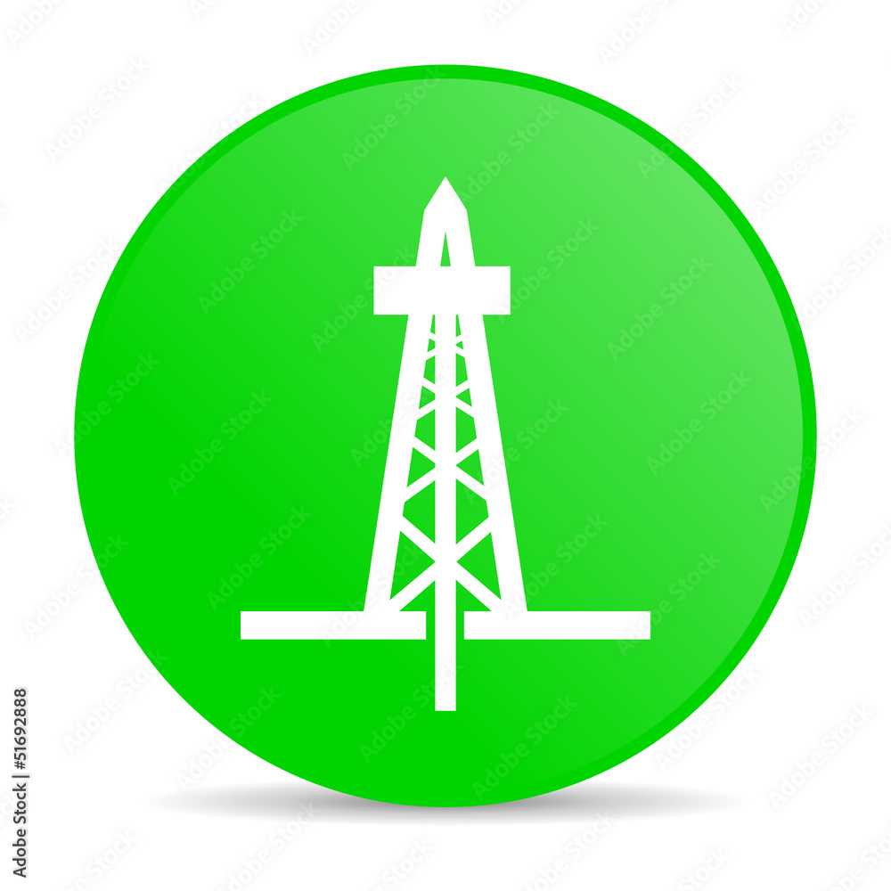 drilling green circle web glossy icon drilling green circle web glossy icon