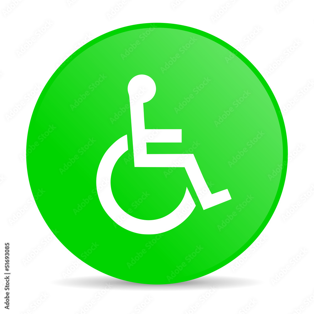 accessibility green circle web glossy icon accessibility green circle web glossy icon