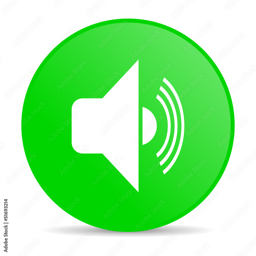 volume green circle web glossy icon volume green circle web glossy icon