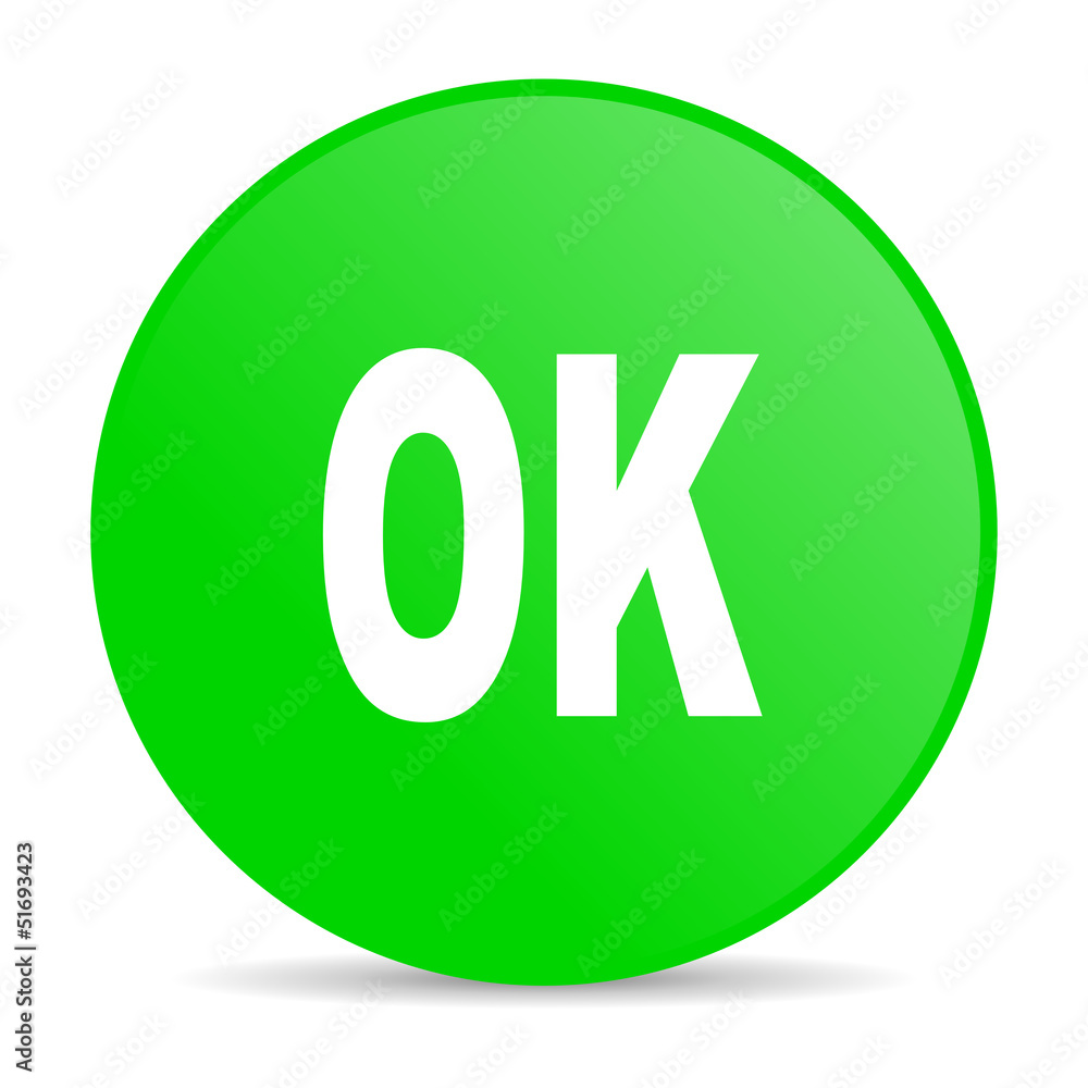 ok green circle web glossy icon ok green circle web glossy icon