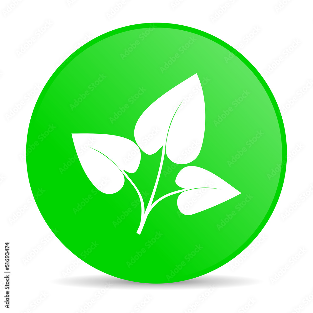 eco green circle web glossy icon eco green circle web glossy icon