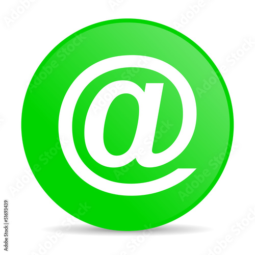 at green circle web glossy icon