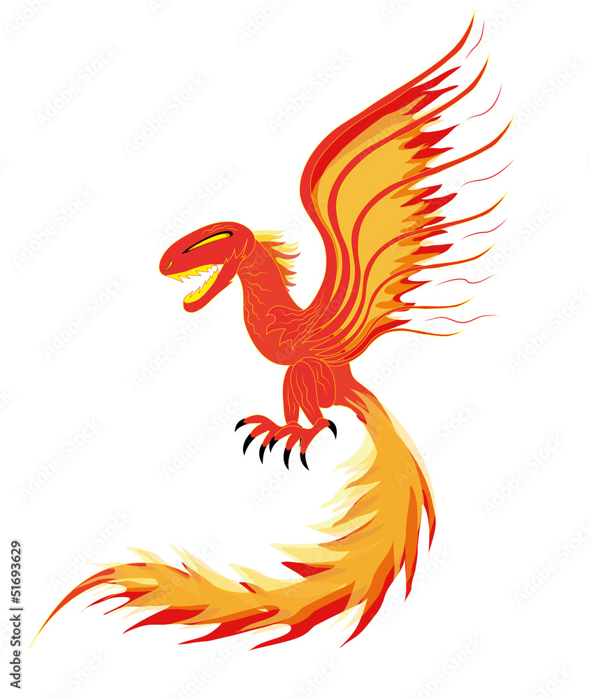 Fototapeta premium Fiery element.