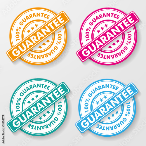 100 Percent Guarantee Paper Labels
