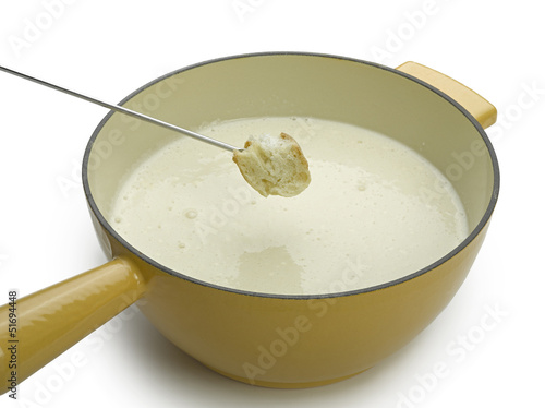 cheese fondue isolated