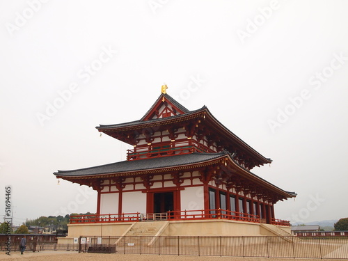 Daigokuden Hall of Heijo Palace in Nara  Japan