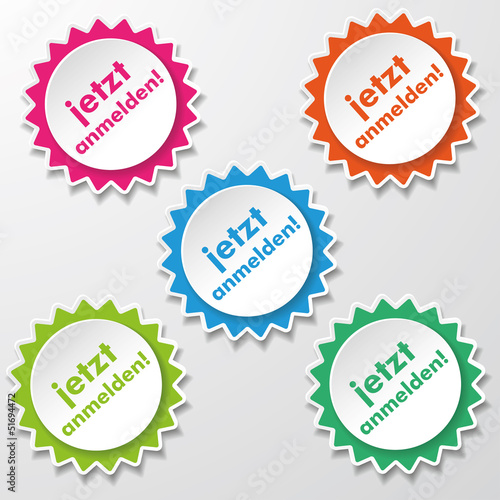 Register Now Star Paper Labels