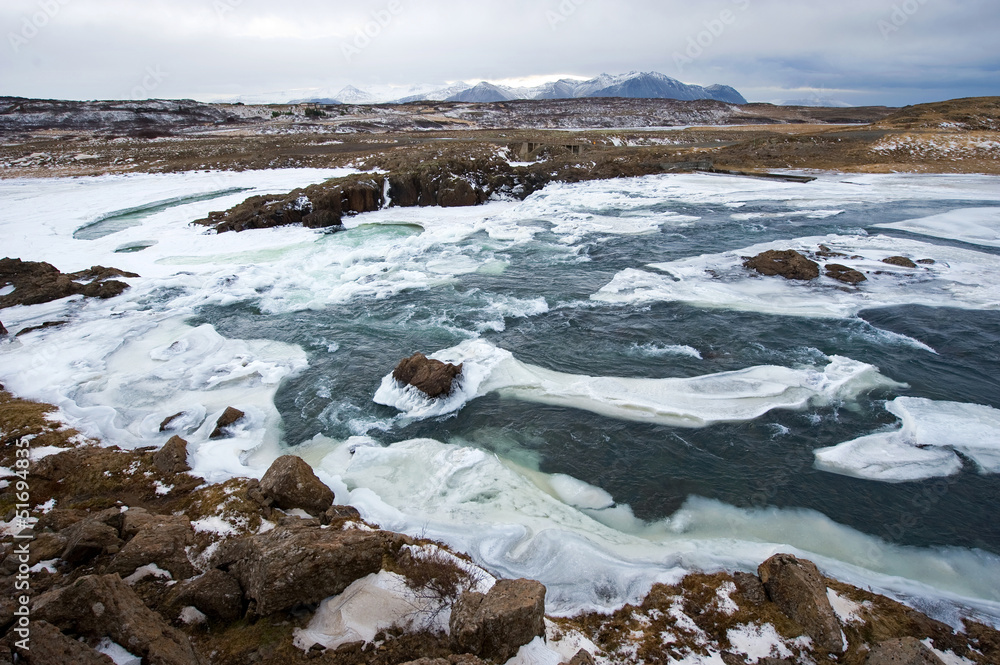 Obraz premium Wild river in Iceland