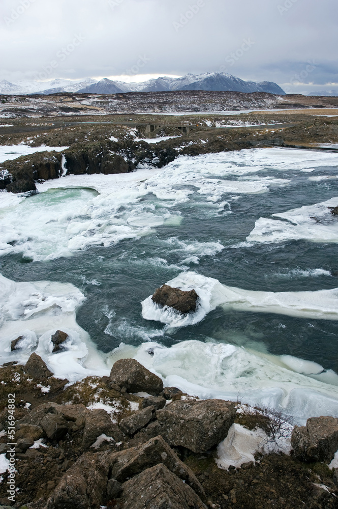 Wild river in Iceland Wild river in Iceland