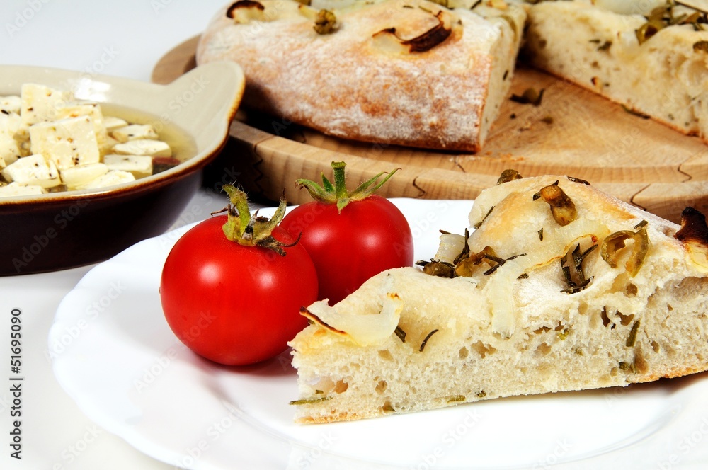 Rosemary and olive Focaccia bread © Arena Photo UK Rosemary and olive Focaccia bread © Arena Photo UK