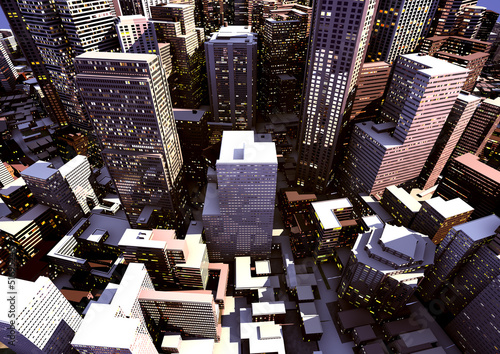 modern city render