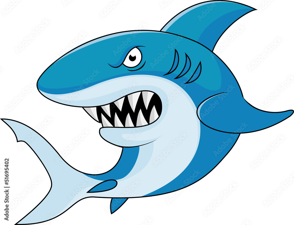 Fototapeta premium Shark cartoon