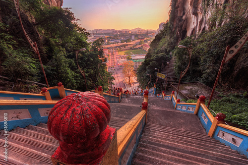 Stairs at Batu Caves photo