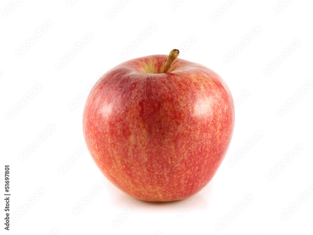 Isolated red apple on a white background. Isolated red apple on a white background.
