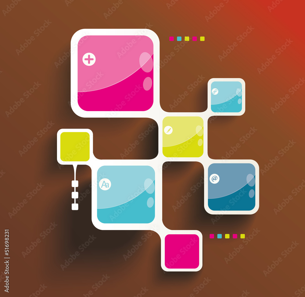 Retro Style Website Template, Vector design frame. Retro Style Website Template, Vector design frame.