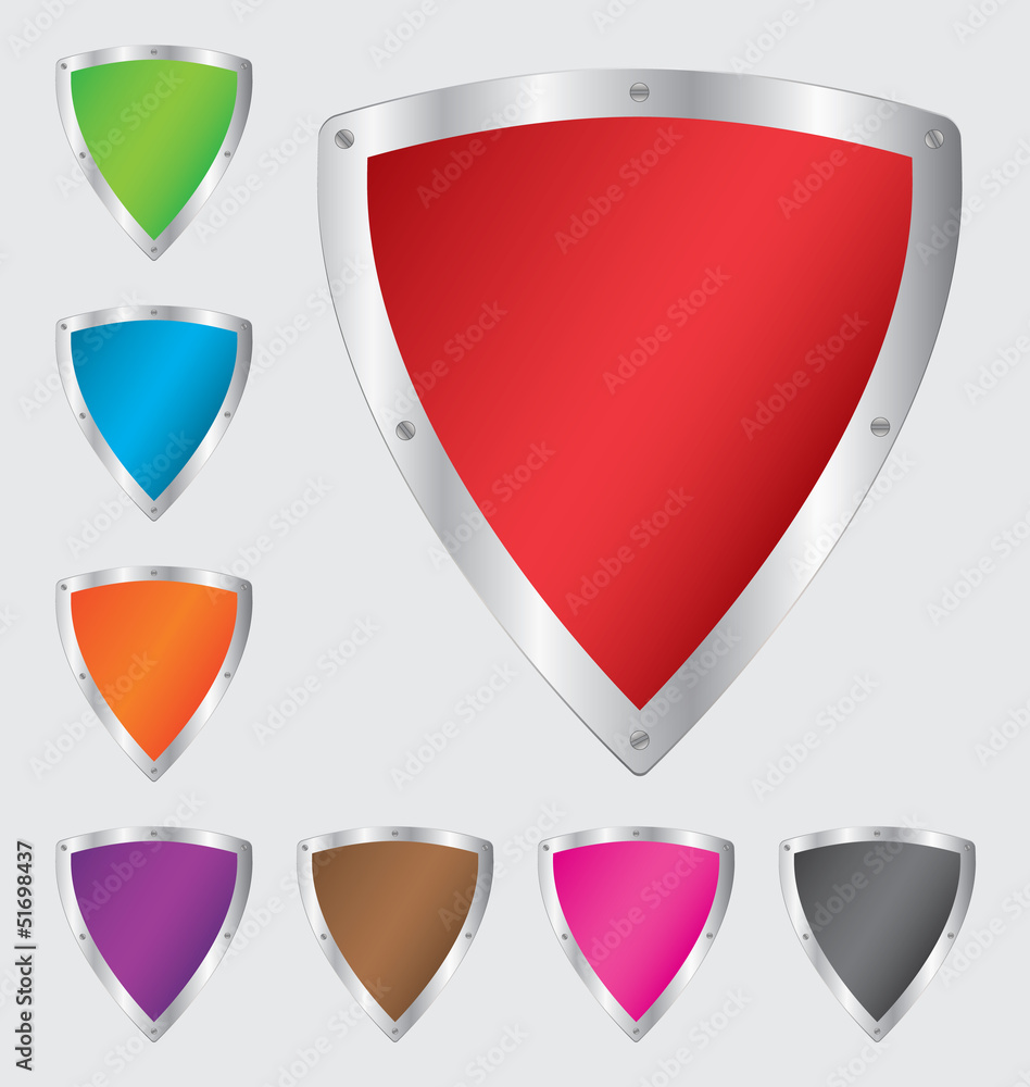 Colorful shield set Colorful shield set