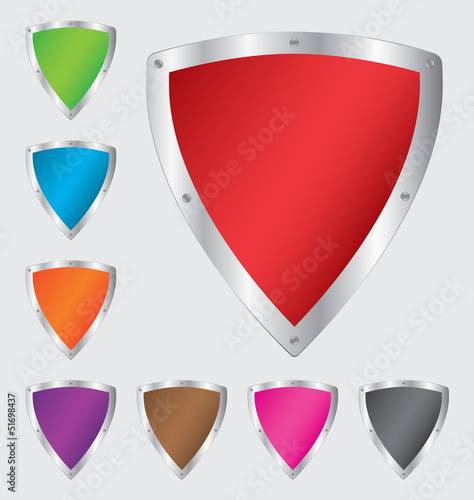 Colorful shield set