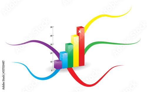 Colorful graphics in the center of the mind map